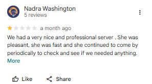 Removed negative review screenshot